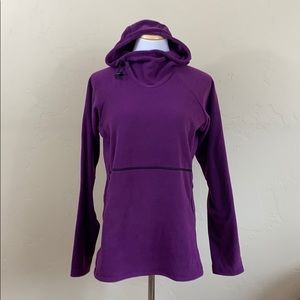 women’s large Melanzana microgrid hoodie